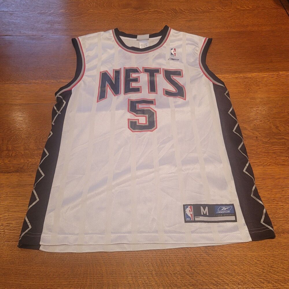 Vintage Reebok New Jersey Brooklyn Nets Jason Kidd Jersey Size M